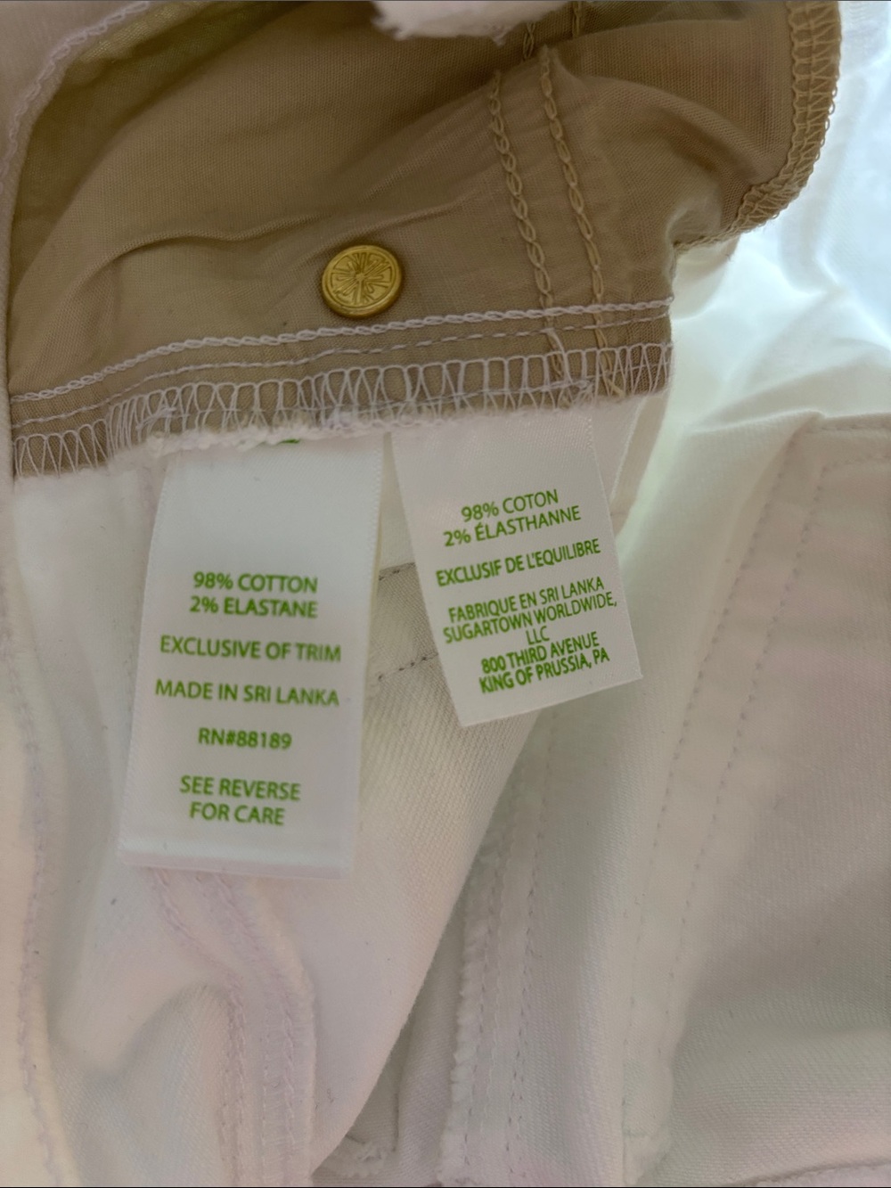 Lilly Pulitzer Annet Crop Flare White Jeans 00 fit petite - Picture 6 of 10